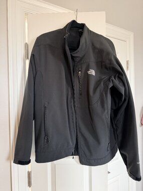 The North Face Apex Softshell Full-Zip Jacket Men's Large Black EUC